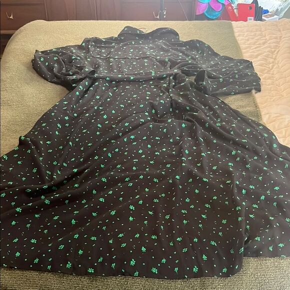 Halogen Black and Blue Long Sleeve Sundress - Picture 5 of 5